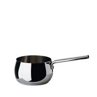 photo Alessi-Mami Casserole with long handle in 18/10 stainless steel suitable for induction 1
